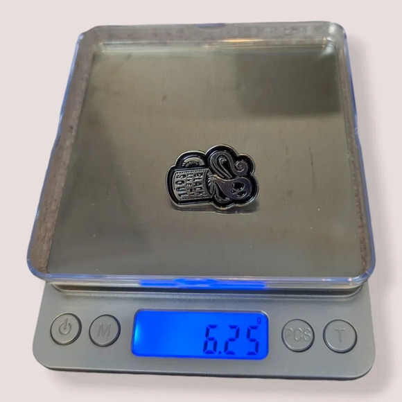 (5/$20) Black Coffee Ghost Enamel Pin - Picture 3 of 3